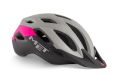 MET Crossover Pink-grey kerékpáros fejvédő