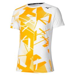 Mizuno DB Shadow Graphic SS Tee(M) / White / Citrus 