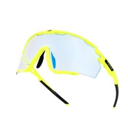 FORCE CYCLONE fekete fluo sportszemüveg kék fotokromatikus lencsével